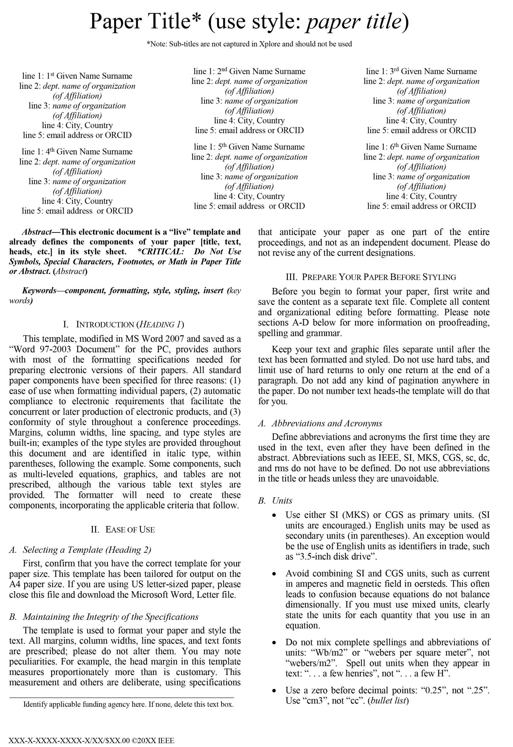 IEEE Paper Format