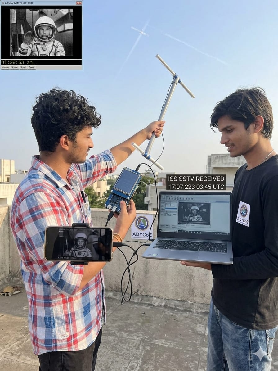 ADYPU Ham Radio Club Receives SSTV Images from ISS